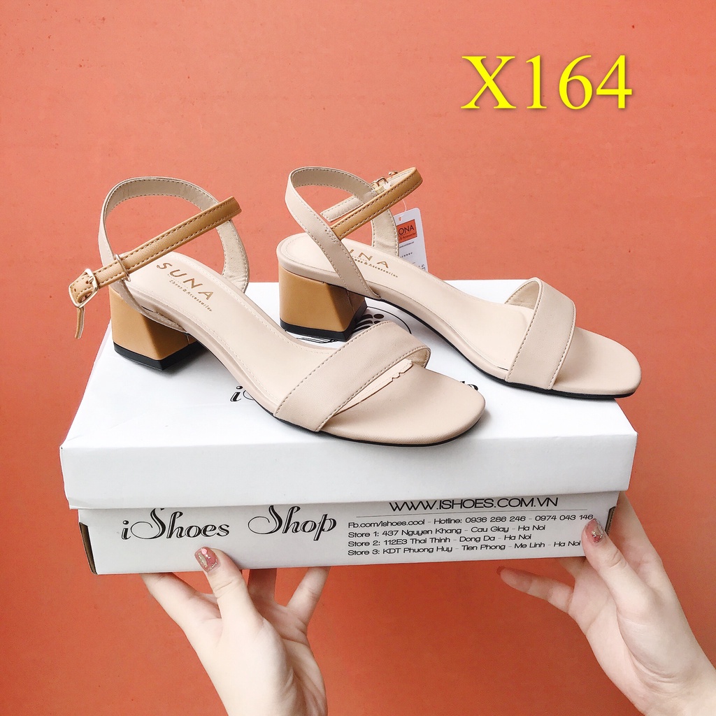 Giày sandal gót vuông 5cm kiểu dáng basic - X164