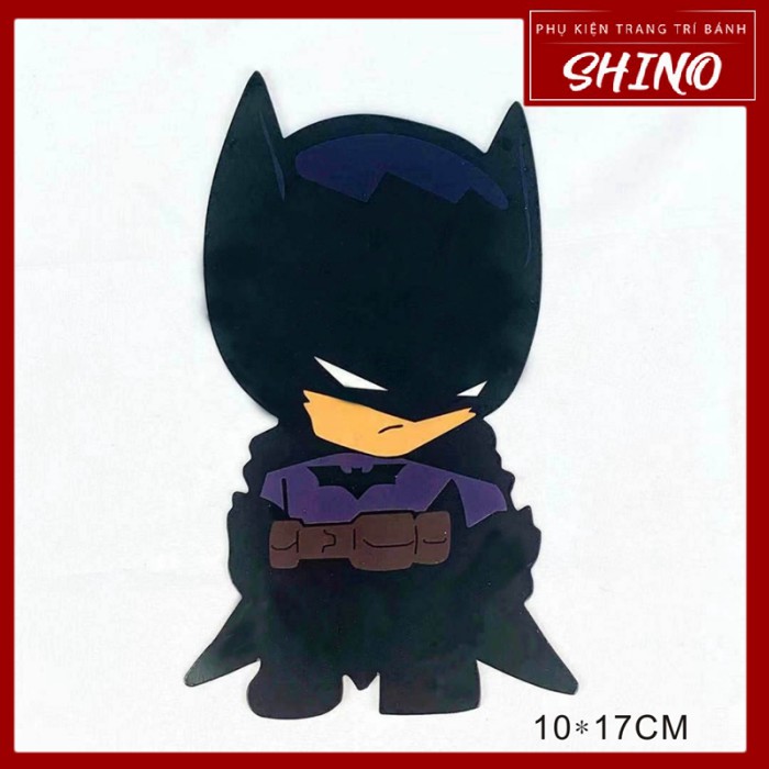 Que cắm hình batman baby trang trí bánh