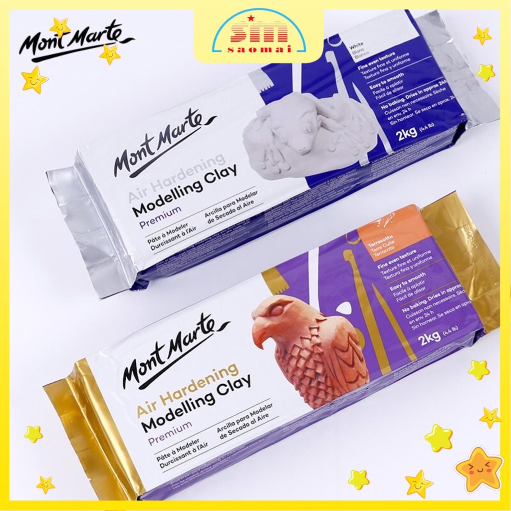 Đất nặn tự khô Mont Marte MMSP0006(500g)-ĐẤT NẶN, ĐẤT SÉT ĐIÊU KHẮC, TẠO HÌNH, ĐẤT TỰ KHÔ MONT MARTE 0,5kg