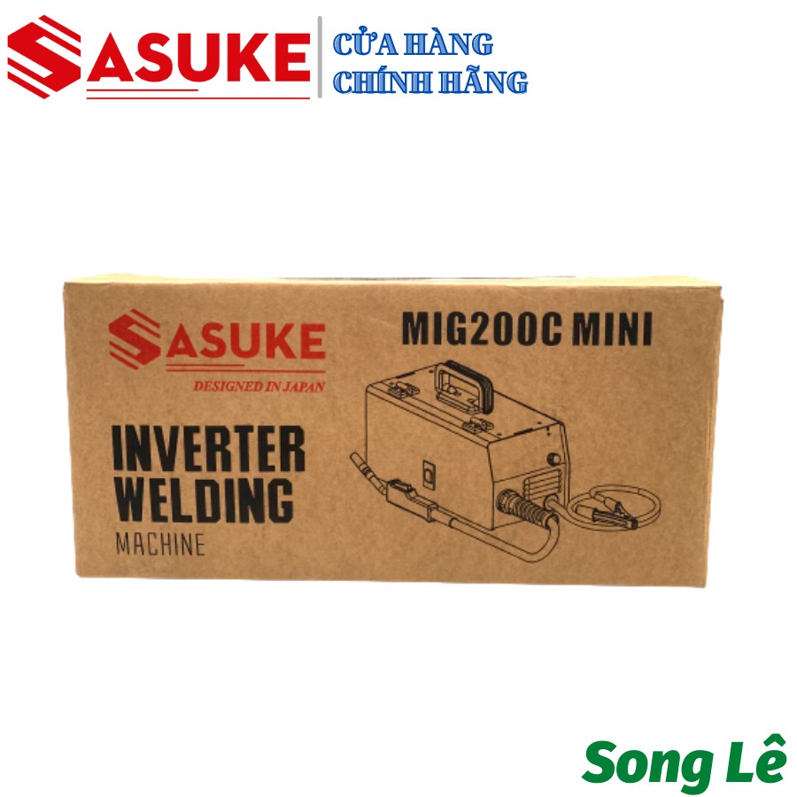 Máy Hàn Điện Tử  - Mig Không Dùng Khí - SASUKE - KENMAX MIG 200C MiNi - Tặng FULL Phụ Kiện