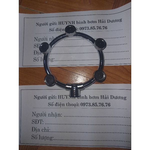 Béc phun inox 5 mắt inox tròn