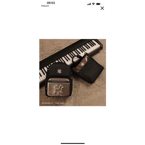 Balo MLB phối xanh cho bé trai