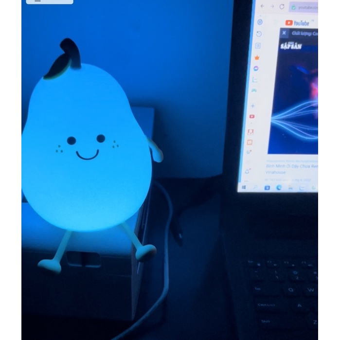 Đèn Led Decor Phòng Hình Quả Lê Siêu Cute , Chất Liệu Cao Su Non Có Thể Chuyển Đổi Màu Sắc