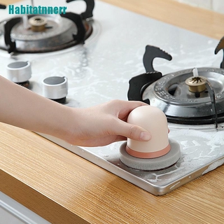 Miếng bọt biển rửa chén hình tròn có tay cầm đa năng