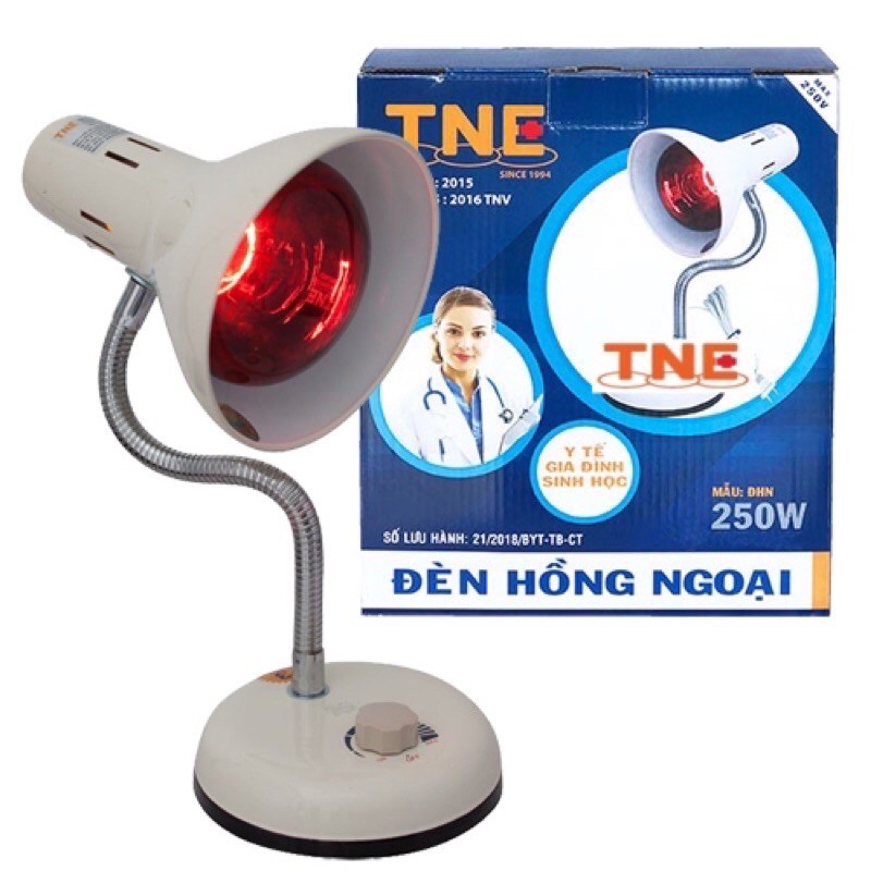 Đèn Hồng Ngoại TNE 250W Made In Việt Nam Dùng Trong Y Tế Và Làm Đẹp, Giảm Đau Nhức, Giữ Ấm - Chính Hãng