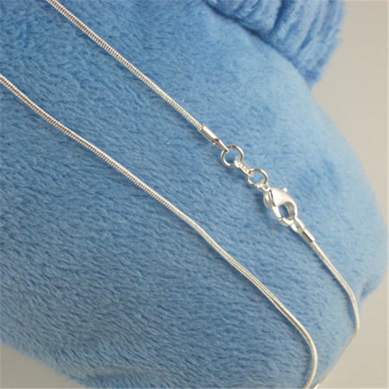 Dây chuyền mạ bạc dạng dây xích 45.72 cm 1mm