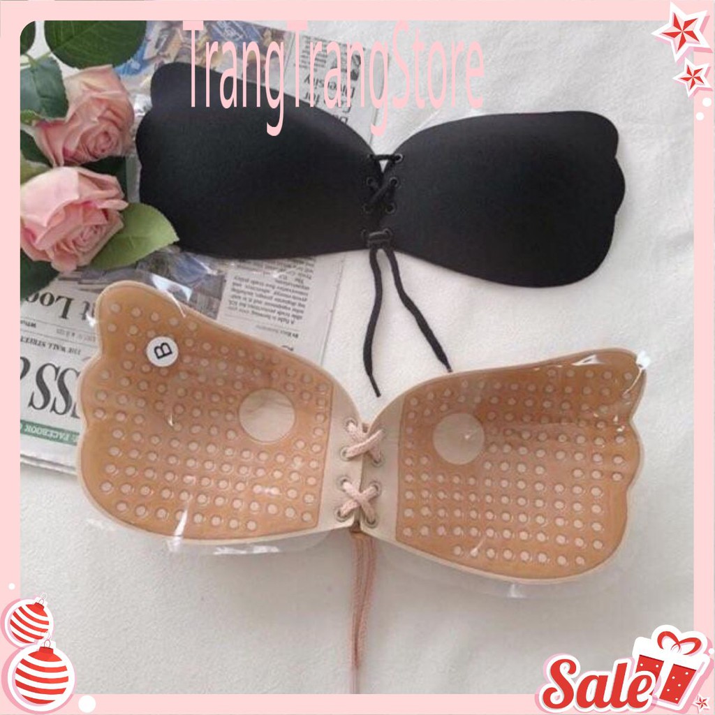 Áo Lót Nữ (🔥FREESHIP🔥) Áo Bra Dán Cánh Tiên Có Dây Rút Sexy.