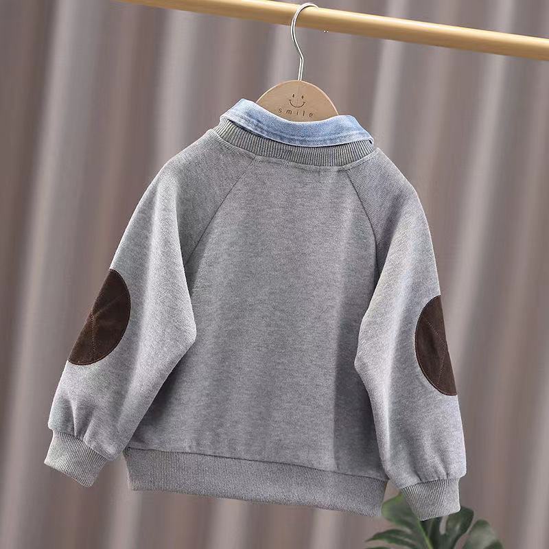 Áo Thun Sweater Phong Cách Hàn Quốc Phương Tây Thời Trang Thu Đông Mới 2022 Dành Cho Bé Trai