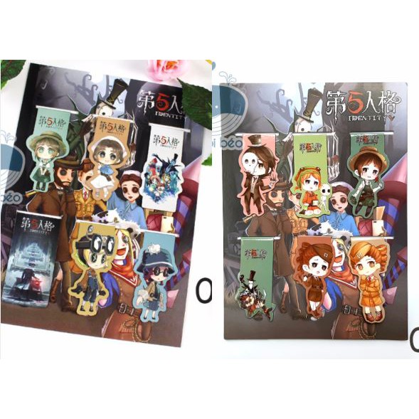 [SALE GIÁ XƯỞNG] [Bộ 6 -18 chiếc] Bookmark nam châm kẹp sách dấu trang Identity V game manga anime