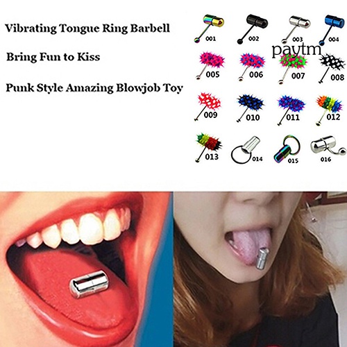 Pm [PM]❀Khuyên Lưỡi Rung Hình Cái Búa Cá Tính Unisex