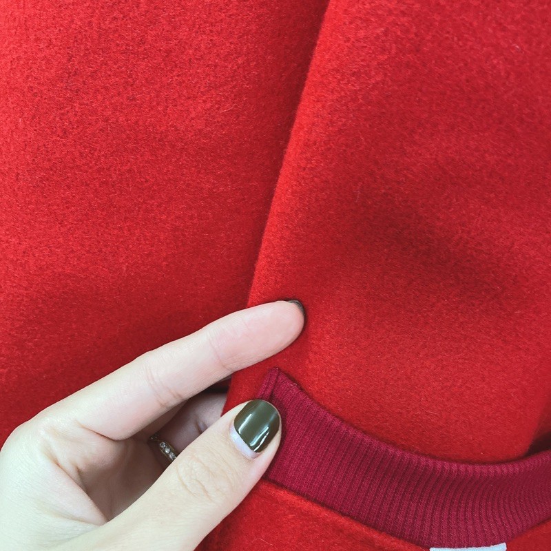 ❄️Áo Khoác Dạ Nữ Cổ Phối Lông Khóa Kéo Túi Trước 2 Màu | BigBuy360 - bigbuy360.vn