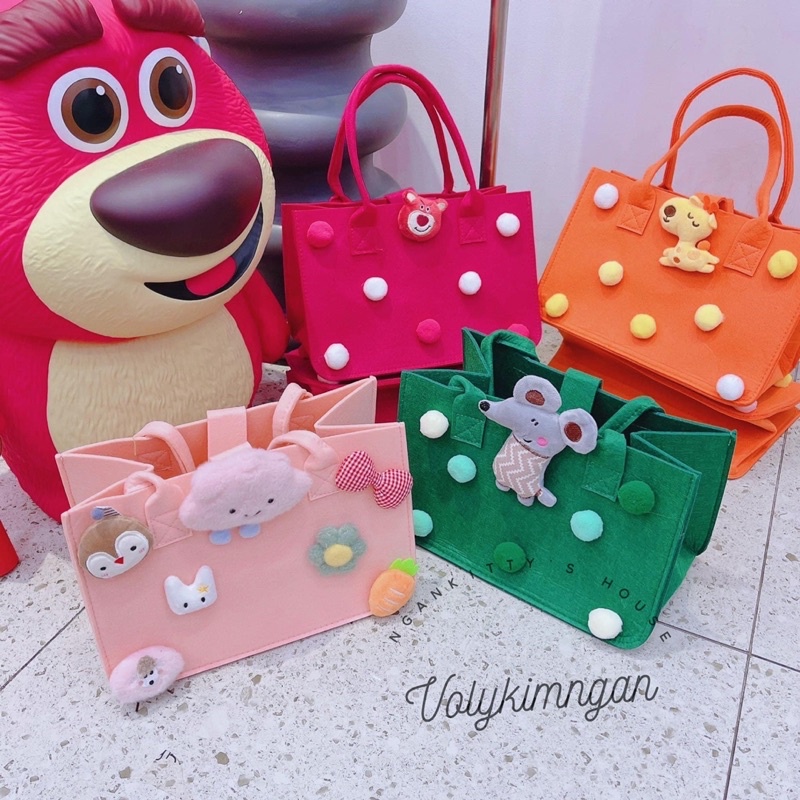 Túi nỉ cục bông