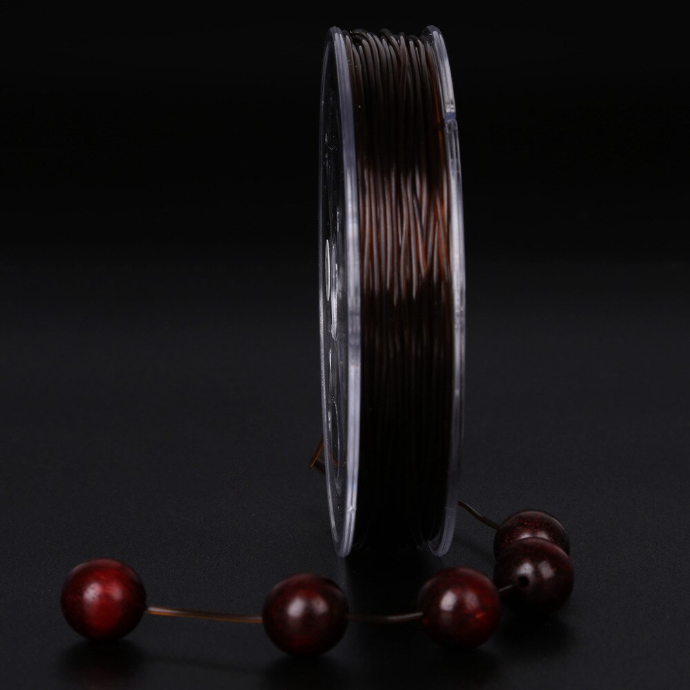 Cuộn dây cước co giãn trong suốt 1.0mm 30m dùng làm trang sức thủ công diy