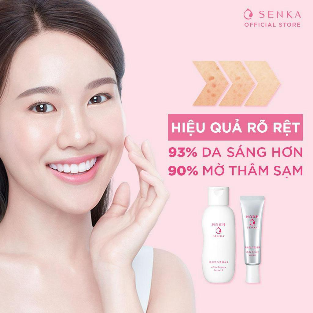 Bộ đôi Lotion và Serum dưỡng trắng Senka (200ml + 35g)