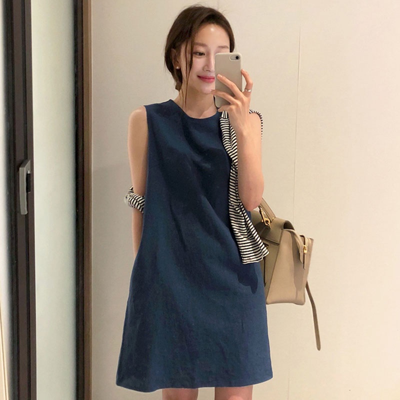 Đầm IELGY sát nách thiết kế thời trang mặc thoải mái dành cho nữ