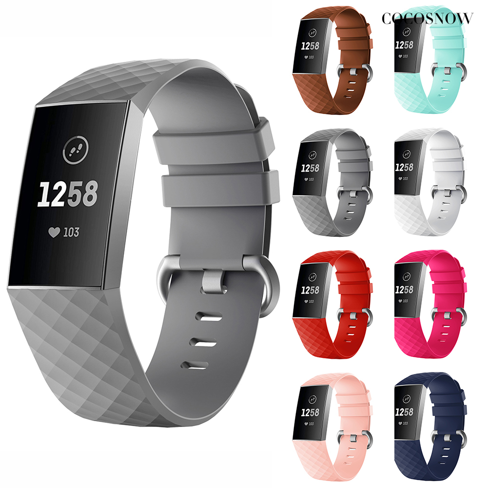 Dây Đeo Silicon Thay Thế Cho Đồng Hồ Fitbit Charge 3