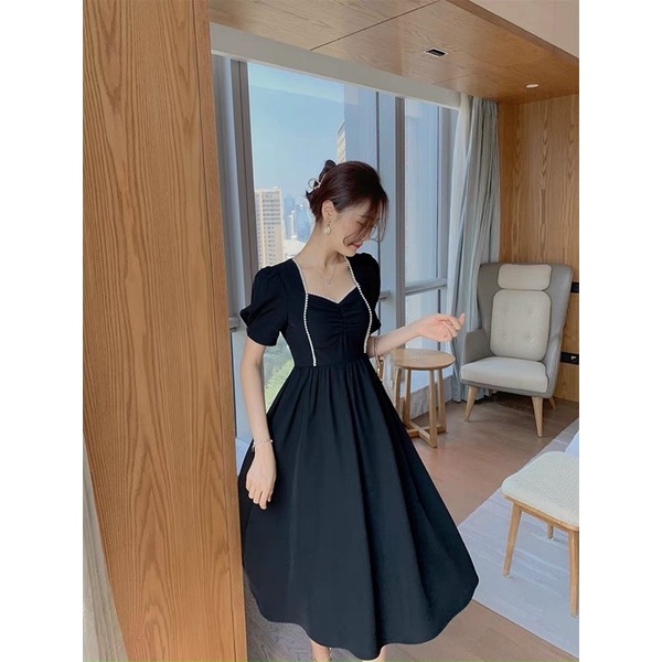 Đầm xoè phối ren bi Bigsize 60-90 ký, thời trang nữ dành cho khách ngoại cỡ