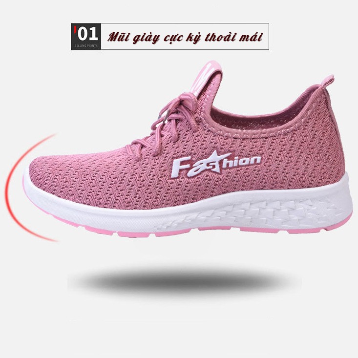 Giày Thể Thao Nữ , Giày Sneaker Nữ F805 Phong Cách Trẻ Trung , Năng Động  -  Màu Đen , Hồng , Đỏ Nâu | BigBuy360 - bigbuy360.vn