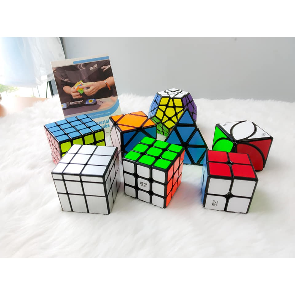Bộ Combo 8 Rubik - QiYi 8 cubes Bundle Black - SP004499