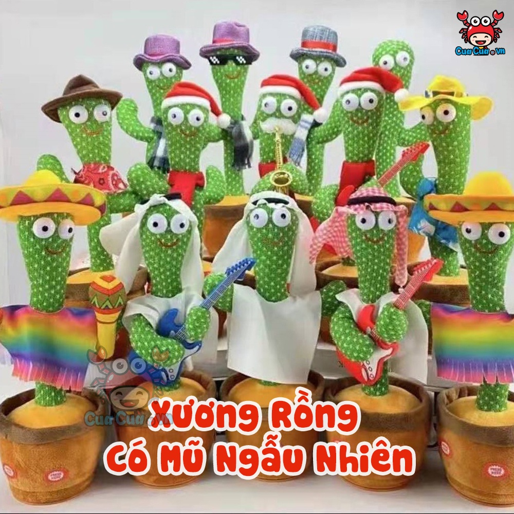 Xương rồng nhảy múa, biết nói biết hát nhại tiếng việt (Cây xương rồng đồ chơi trẻ em uốn éo vui nhộn cho bé học nói)