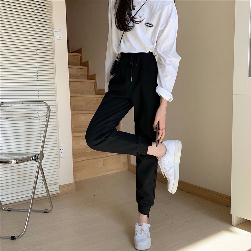 Quần Dài Lưng Cao Phong Cách Hàn Quốc Cho Nữ