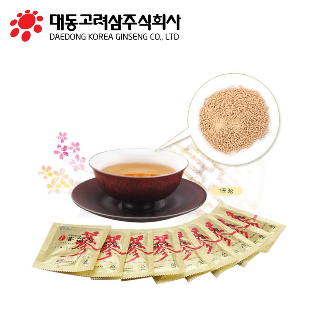 HỘP 50 GÓI TRÀ HỒNG SÂM DAEDONG BOOLROGEON KOREAN RED GINSENG TEA