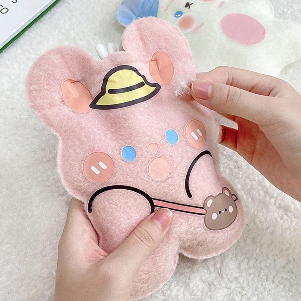 Set 2 Túi Nhung Đựng Nước Nóng In Họa Tiết Hoạt Hình Dễ Thương