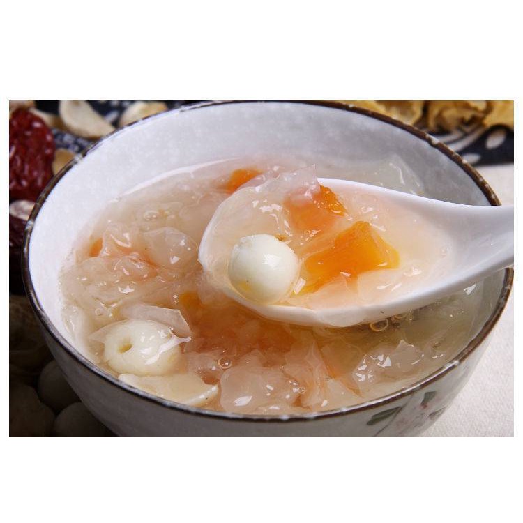 Nấm Tuyết Khô 100g Nguyên Bông Và Cắt Mảnh