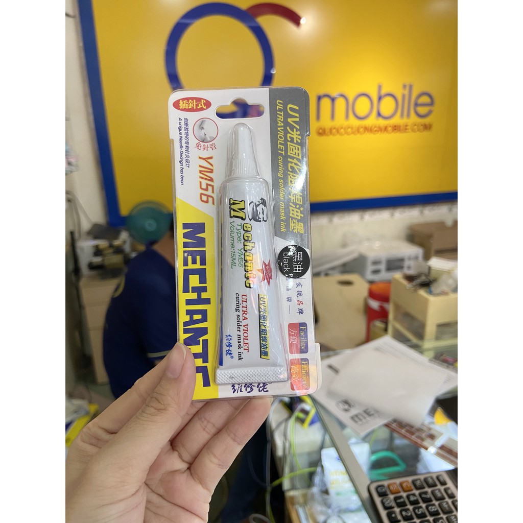 Keo đen làm main Mechanic UV-YM56 (Keo chống chạm)