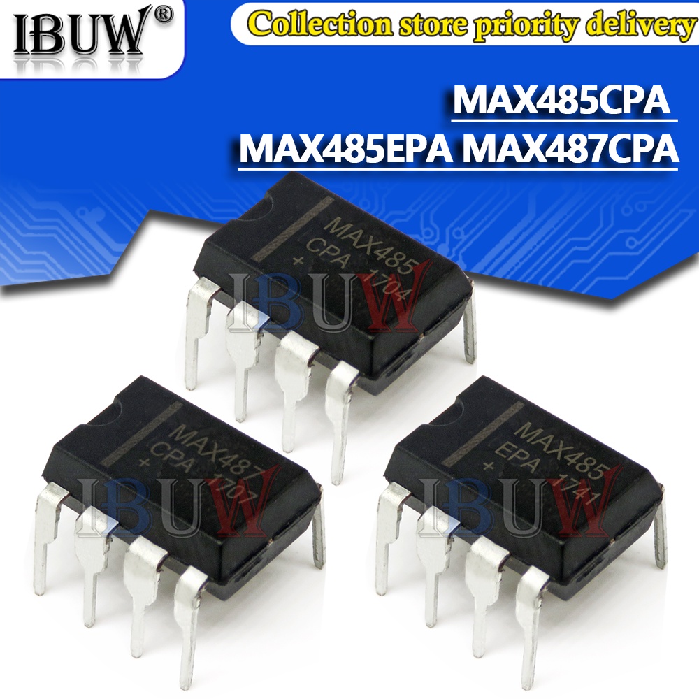 Bộ 10 Chip Điện Tử MAX485CPA MAX485EPA MAX487CPA MAX485 MAX485 MAX487 DIP8