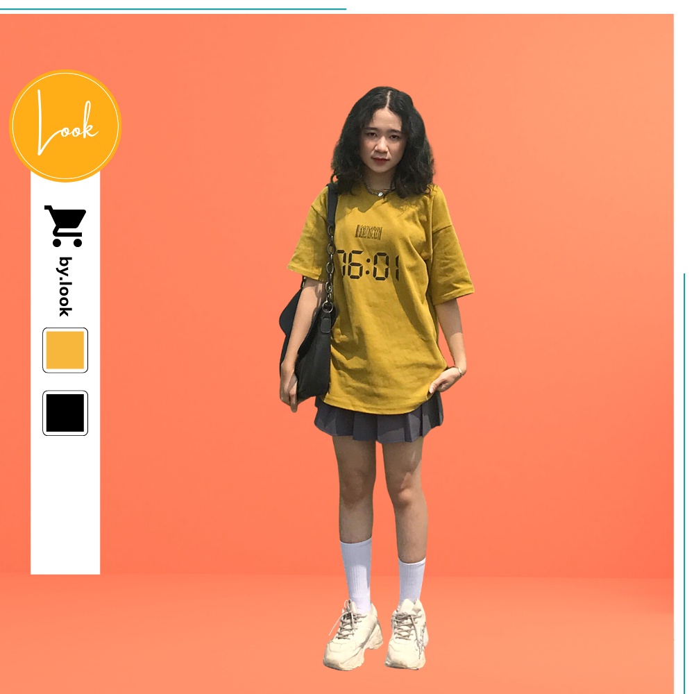 Áo thun unisex LM Time 6001 phông tay lỡ nữ form rộng Freesize | BigBuy360 - bigbuy360.vn