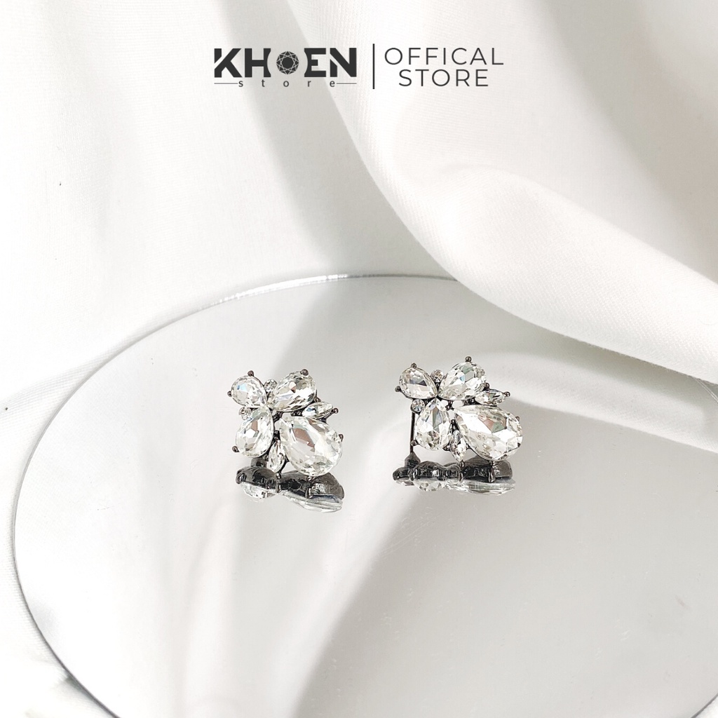 Bông tai nữ - Đá giọt nước nhỏ - Khoen Store
