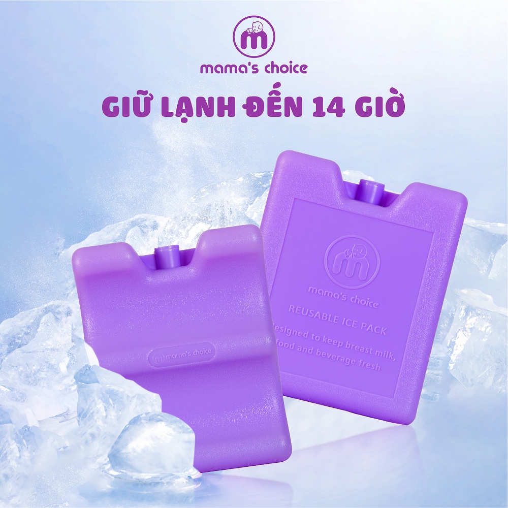 Đá Khô Giữ Lạnh Sữa Mẹ Mama's Choice, bảo quản sữa mẹ lên đến 14 tiếng, độ bền cao, gel giữ lạnh cao cấp