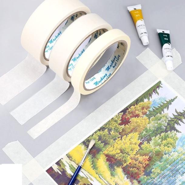 1 Cây Băng Keo Giấy Nhăn 1.2cm, 2.4cm, 4.8cm Siêu Rẻ / Băng keo 2 mặt / Băng keo xốp, 1.2cm, 2.4cm, 4.8cm - 1 cây