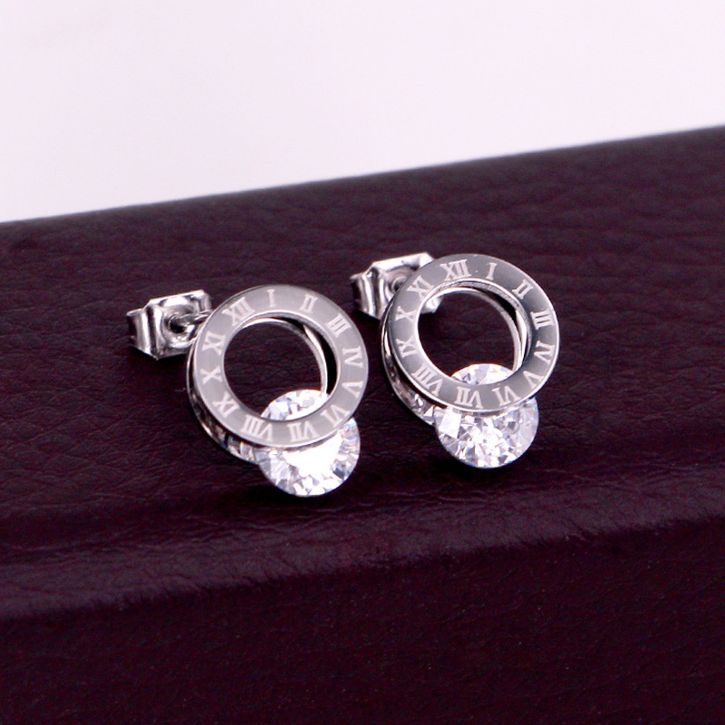 Đôi Khuyên Tai Trang Trí Hoa Và Chữ Cái Đính Ngọc Trai Thời Trang Cho Nữ