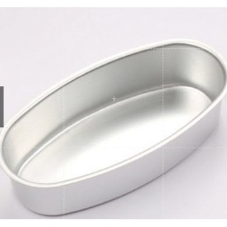 Khuôn nhôm oval trắng 22cm