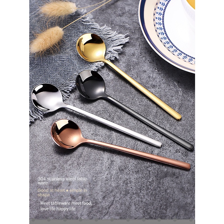 Muỗng Cà Phê Nhỏ Bằng Thép Không Gỉ 304 13 / 15 / 17cm