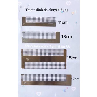 Thước đính đá thẳng hàng chuyên dụng hỗ trợ tự làm tranh
