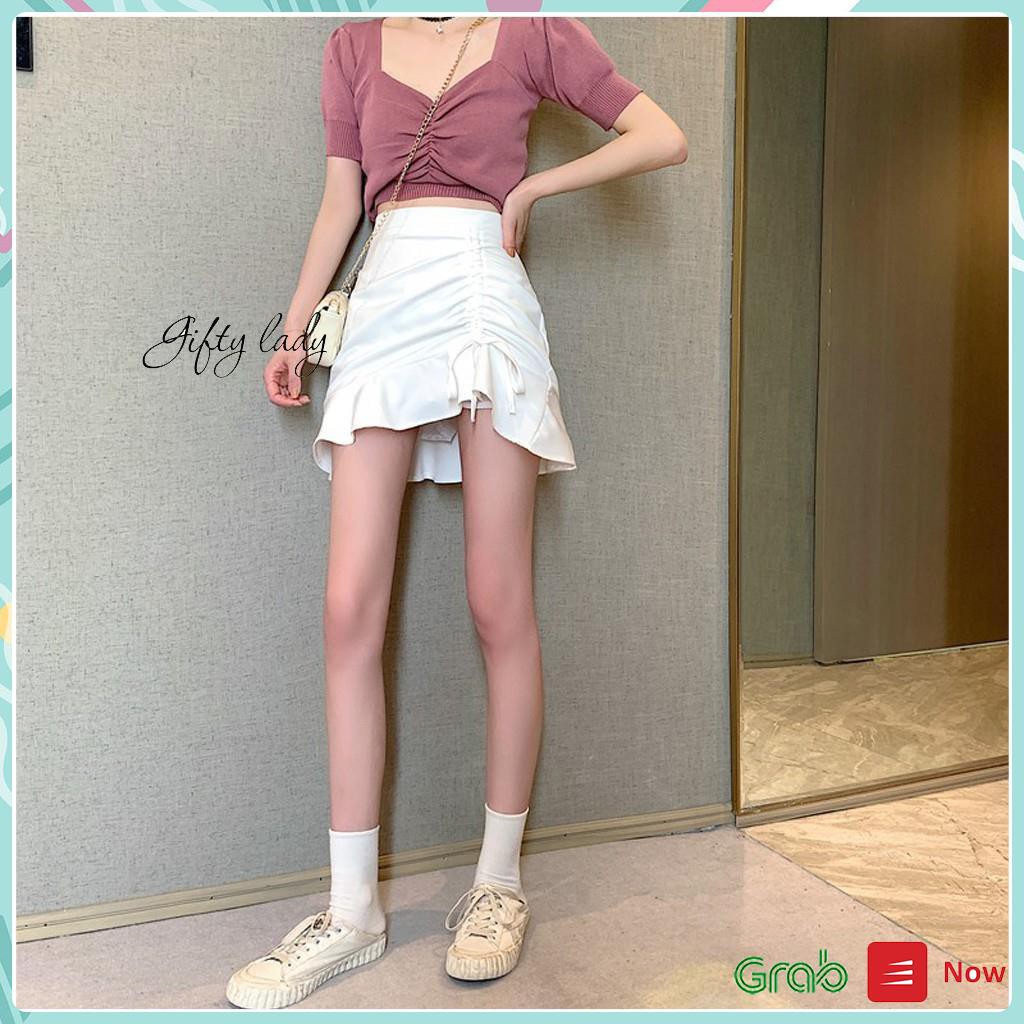 Chân Váy Chữ A Lưng Cao Rút Dây, Vải Dày Đẹp Phong Cách Hàn QuốcTrẻ Trung| Gifty | BigBuy360 - bigbuy360.vn