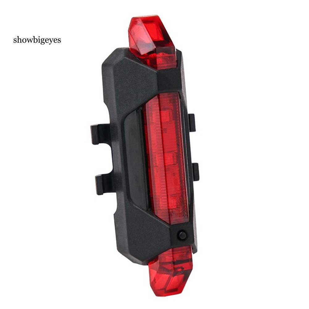 Đèn gắn đuôi xe 5 bóng LEd sạc cổng USB dành cho xe đạp leo núi