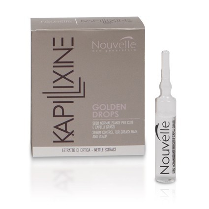Huyết thanh dược thảo dưỡng trị tóc dầu &amp; da đầu nhờn Golden Drop Nouvelle - 10ml x 10 ( mẫu cũ )