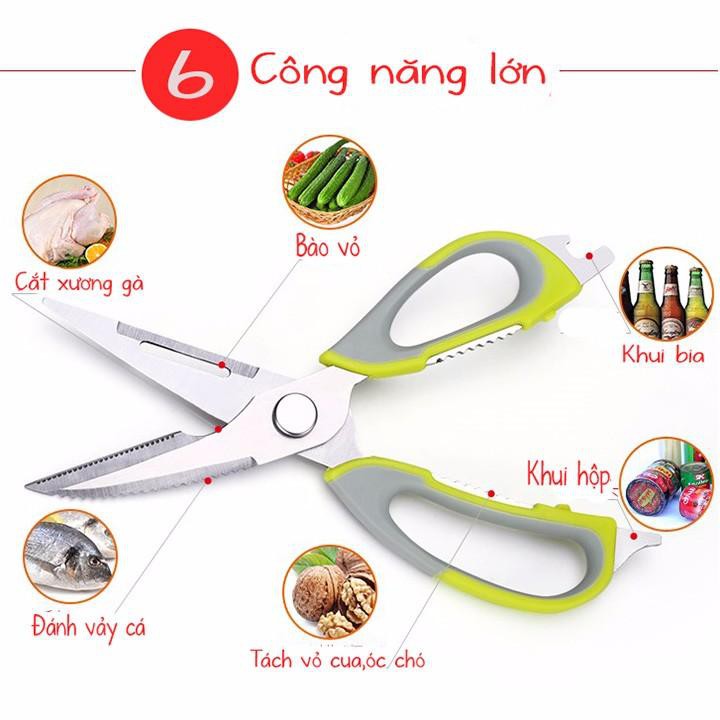 Kéo cắt gà đa năng 10 in 1