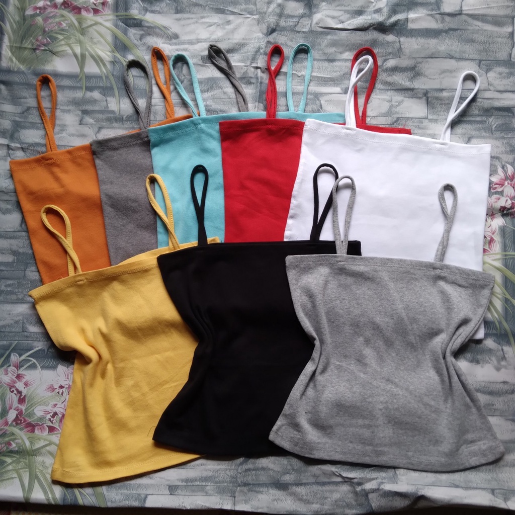 ÁO CROPTOP 2 DÂY NỮ DÁNG ÔM COTTON VẢI ĐẸP CO GIẢN