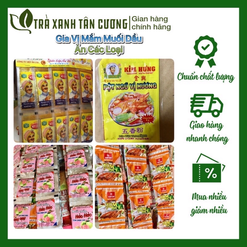 Ngũ Vị Hương Muối Tôm/ Muối Chấm hảo Hảo/ Bột Cary