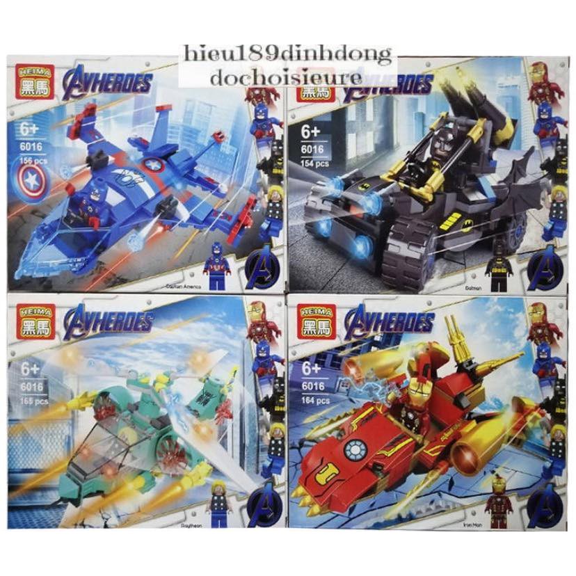 Lắp ráp xếp hình Lego siêu anh hùng 6016 : Máy bay của các người hùng (ảnh thật)