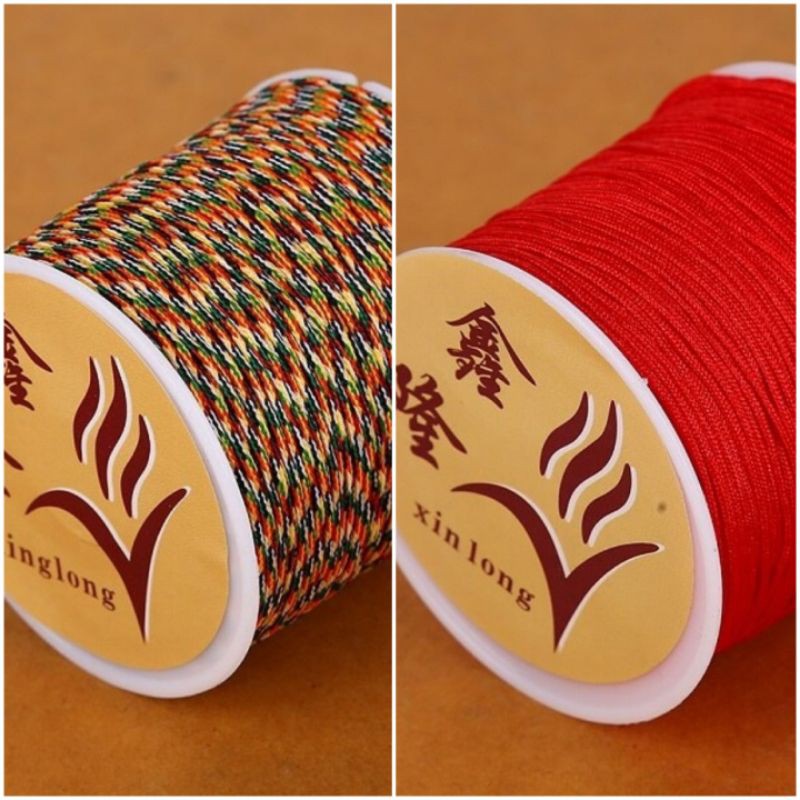 Dây làm vòng tay, dây thắc vòng 0.8mm cuộn 10m, 50m