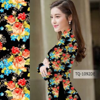 Vải áo dài in hoa
