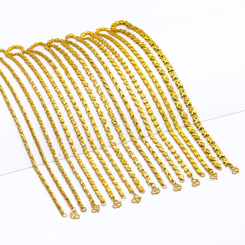 Dây Chuyền Bằng Đồng Mặt Mạ Vàng Phong Cách Việt Nam Hàn Quốc