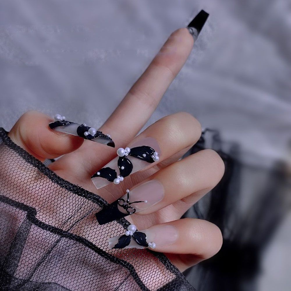 Ngọc Trai Giả 3D Trang Trí Móng Tay Nghệ Thuật