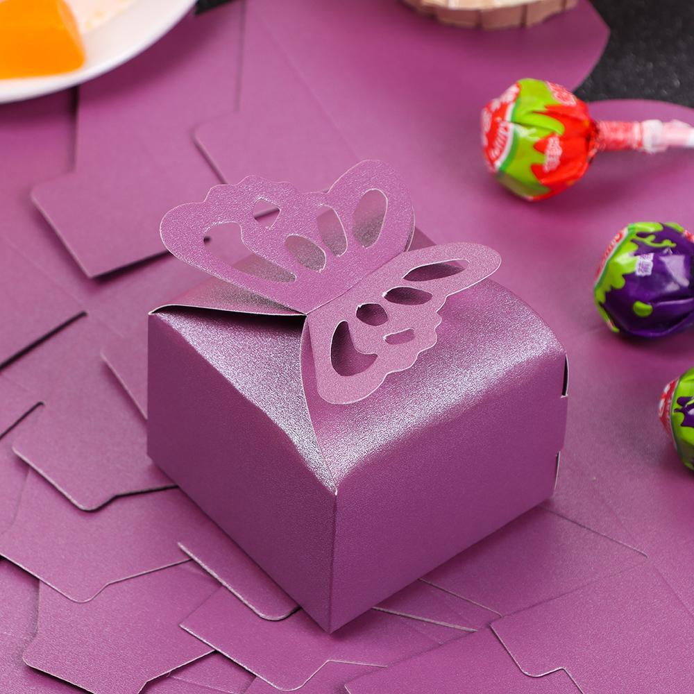 LEISURE Set 10 Hộp Giấy Đựng Kẹo Cưới